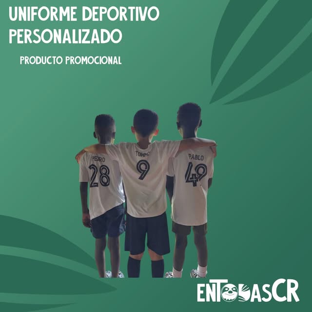 Uniforme deportivo personalizado publicado por En Todas CR